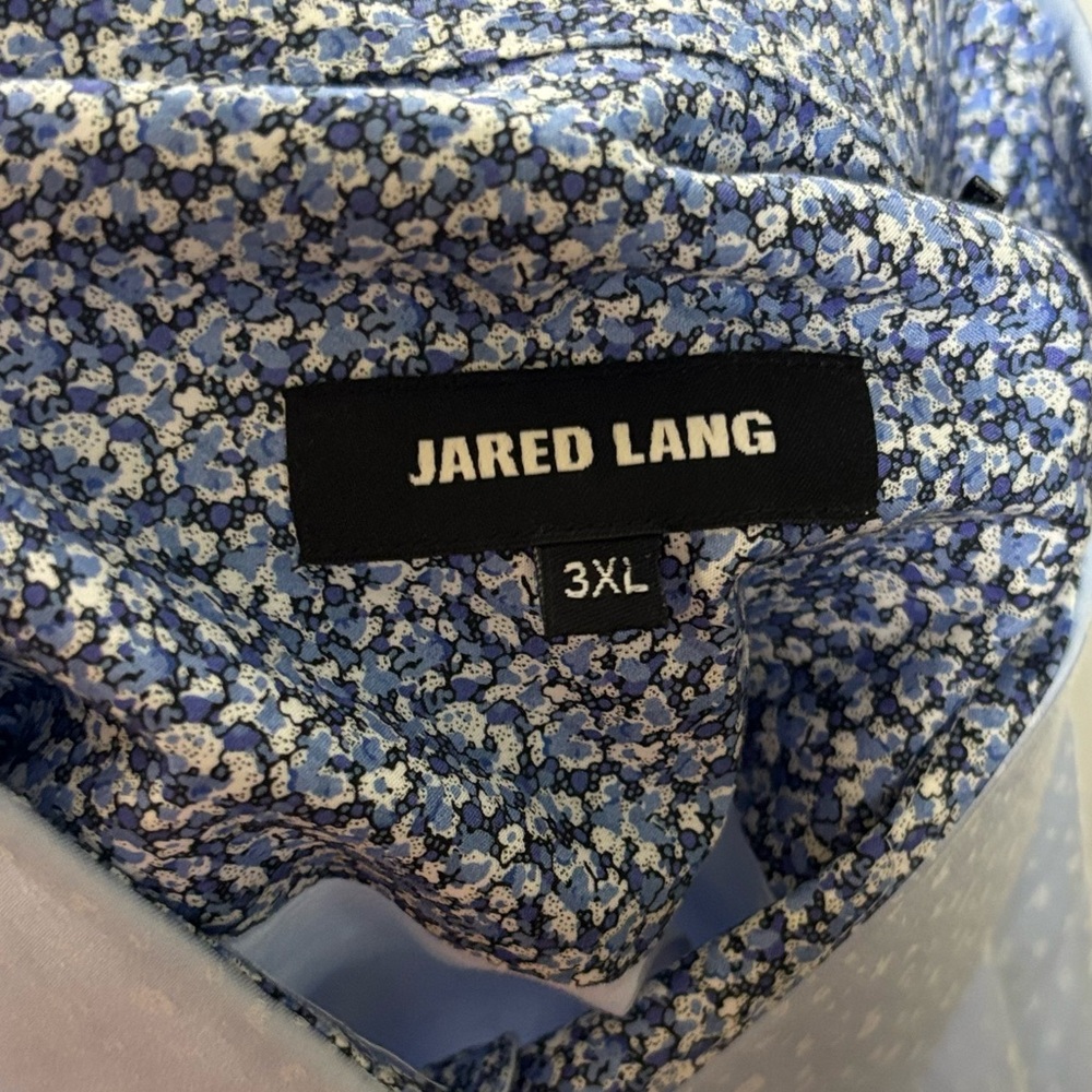 JARED LANG Lt Blue Alphabet Button Down Shirt 3X perfect for a teacher